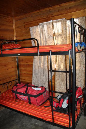 Mein Bett in der Saddle Hut