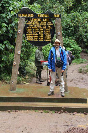 Am Start der Lemosho Route