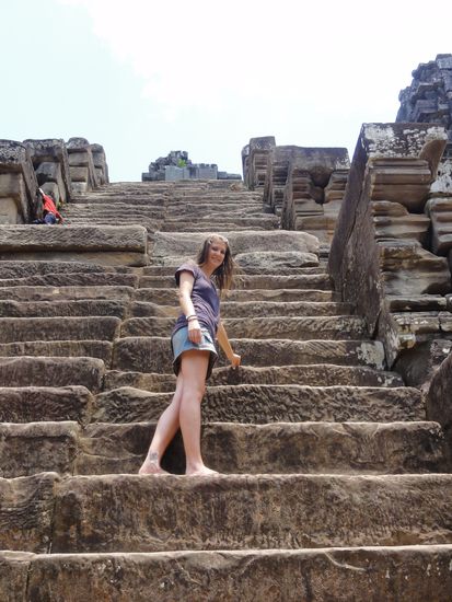 Harter Aufstieg bei fast 40Grad...