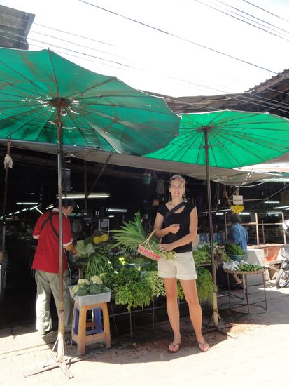 Vor dem Kochen gings auf den obligaten Marktbesuch - einkaufen