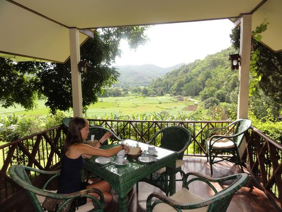 Morgenessen mit Aussicht