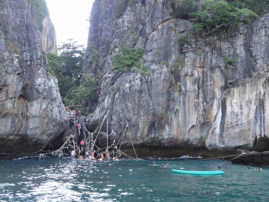 Der Einstieg zum Mayabeach