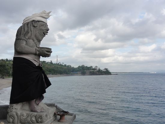 Statue im Tempel. Für uns witzig, für die Hindus heilig.