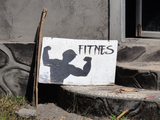 Auch in den kleinsten Bergdörfern gibts Fitnessstudios