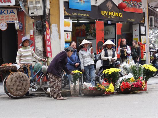 Blumenverkaeuferinnen
