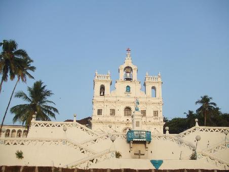Eine der schoensten Kirchen in Goa's Hauptstadt Panaji