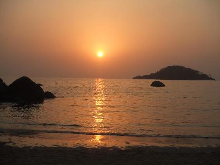 Sonnenuntergang in Palolem.