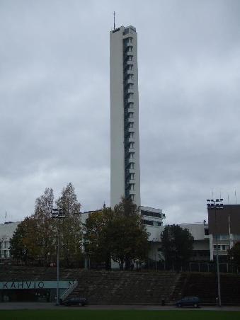 Der Olympaturm. 1952 wollte man noch nicht so hoch hinaus.