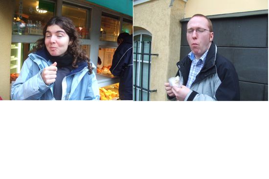 Mhh, endlich eine leckere Bäckerei. Ich kann versichern wir liesen nur Krümel zurück.