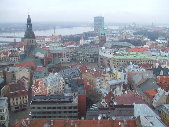 Riga's Altstadt von oben