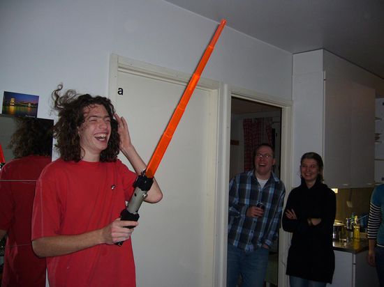 Ein Lichtschwert zum 24. Geburtstag.