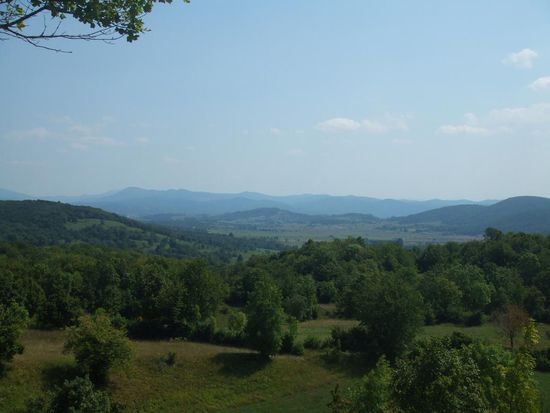 Landschaft in Lika / Krajobraz w Lice, gdzie mieszka Miczo - kuzyn babci
