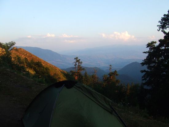 Unser Zeltplatz / Obozowisko na grani