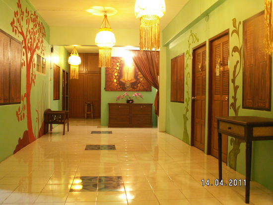 Zu den Zimmern im dritten Stock