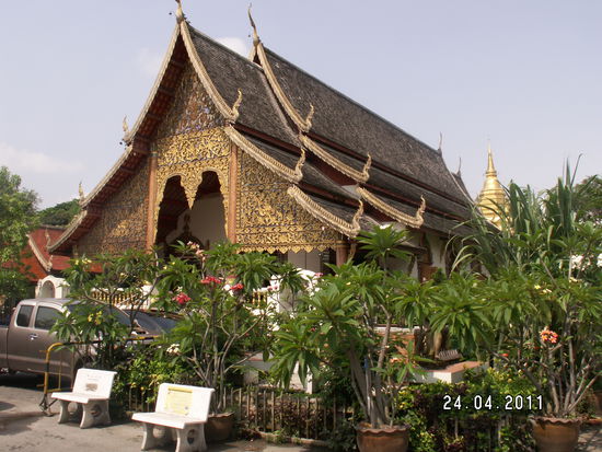 Wat  Chieng Mun . Ältester Tempel in Chiang Mai .