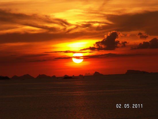 und nochmal Sonnenuntergang vom Big Buddha aus  - wir konnten uns nicht entscheiden.....