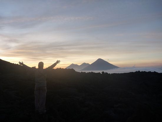 Sonnenuntergang vom Pacaya aus