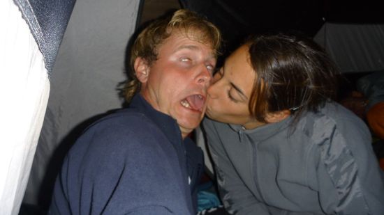 Dafür haben wir die romantische Stimmung im Zelt umso mehr genossen...