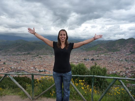 Cuzco im Hintergrund - Bauzz im Vordergrund