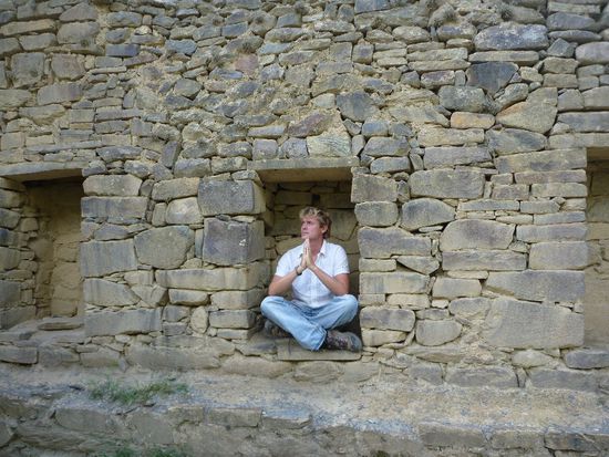 Mit Meditieren und Joga ging es wieder "aufwaerts" 