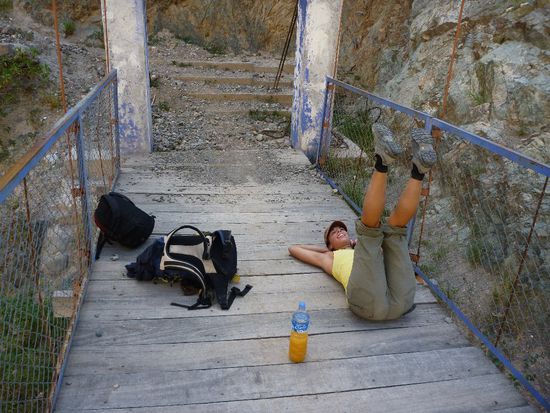 Wohlverdienter Zwischenstop im Canyon