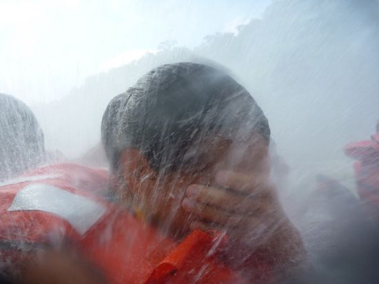 Während der Bootsfahrt...