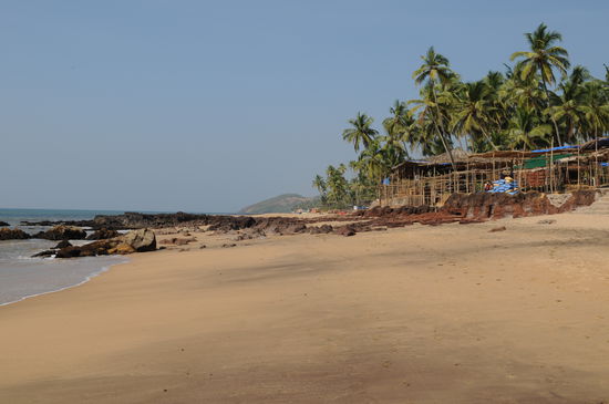 Anjuna Beach... 
Schoener Strand und Grosser Hipy-Markt???