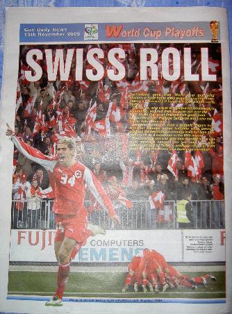 Titelseit der Gulf daily news!