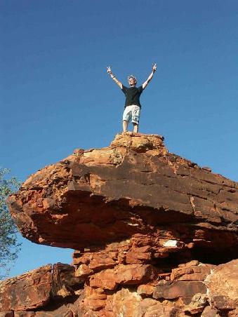 On top of the Kings Canyon. Super Feeling und geniale Aussicht von da oben!