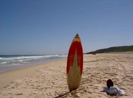 Strand vom Treachery Camp beim Sealsrock (fuer uns eine der schoensten Gegenden der Gold Coast)