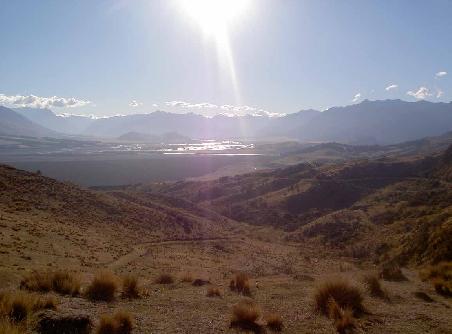 Berglandschaft in der Naehe von Christchurch