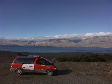 Unser Spaceship am Lake Tekapo