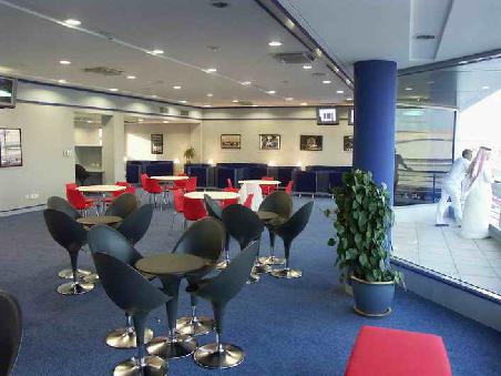 F1 Lounge ganz alleine fuer uns!