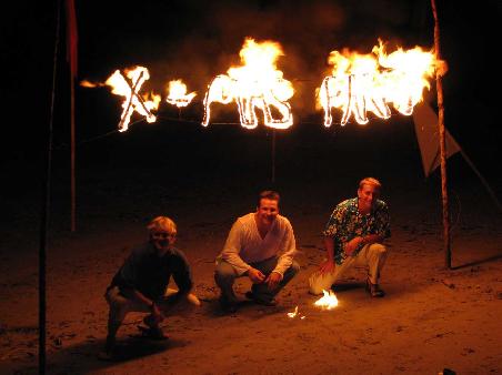 X-mas Party in einer Beach Bar