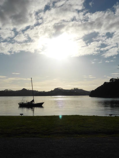 Schöne Morgenstimmung auf dem Campingplatz