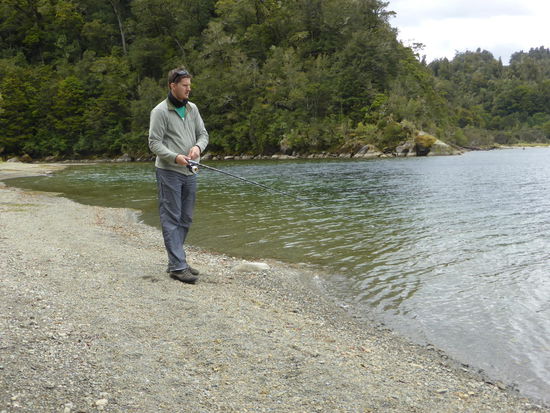 Der leider bis jetzt erfolglose Fischer...