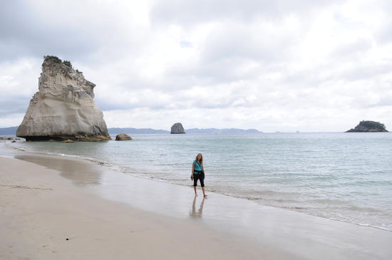schöne Spatziergang am Meer