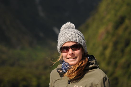 Zum richtigen Zeitpunkt wurde das Wetter besser, die Muetze und die Regenjacke waren aber dank des starken Windes nicht abzulegen