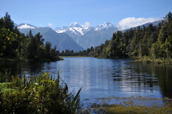 Blick Richtung Mt. Tasman und Mt. Cook, die höchsten 2 in Neuseeland