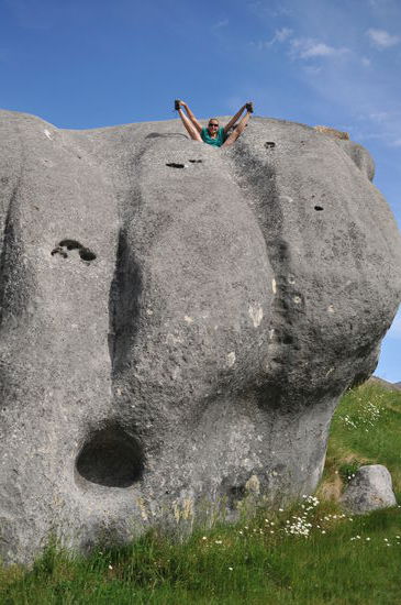 was guckt denn da zum Stein hinaus...?
