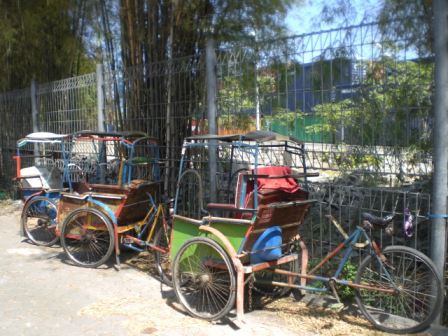 Becak-Parkplatz