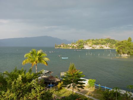 Gewitterlicher Blick von meinem Balkon.