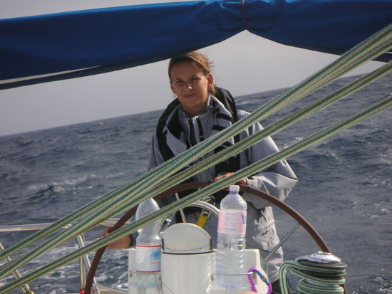 skeptische Co-Skipperin