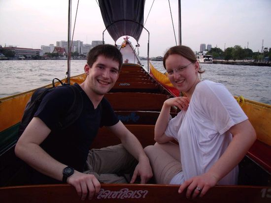 Wir auf dem grossen dreckigen Fluss..