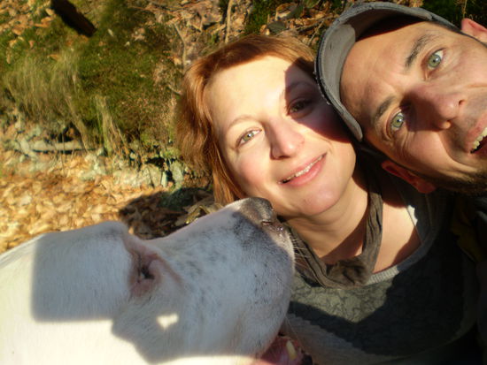 Das sind wir 
Dogo unser treuer Weggefährte
Sven und Ich.