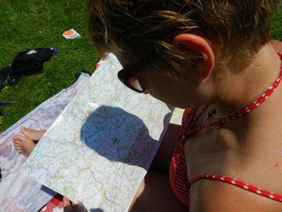 Ich bei der Tourenplanung 