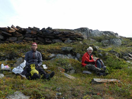 Das schönste an der ganzen Wanderung.. Die Rast 