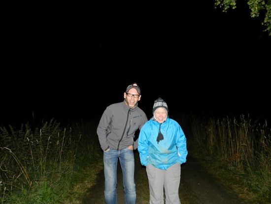 Polarlicht wollte sich nicht ablichten lassen, dafür aber Herb und Dani