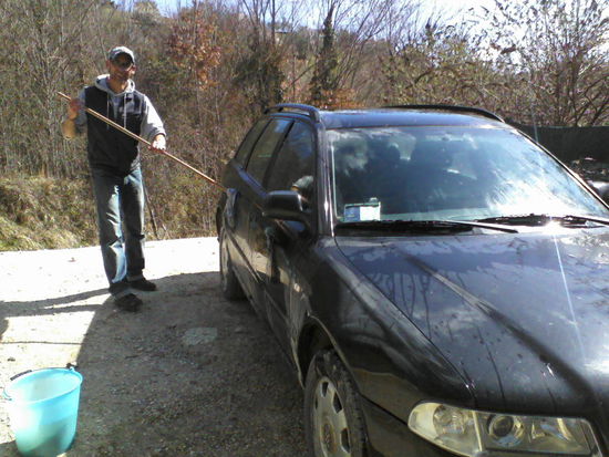 Zum Glück gibts kein Bild wie der nur nach der ersten Fahrt schon wieder aussah