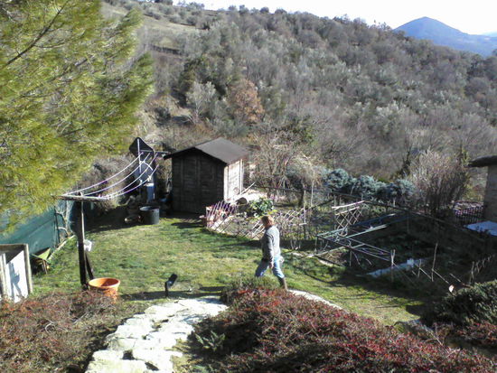 Gemüsegarten,Schuppen,Kompost und Wäscheplatz